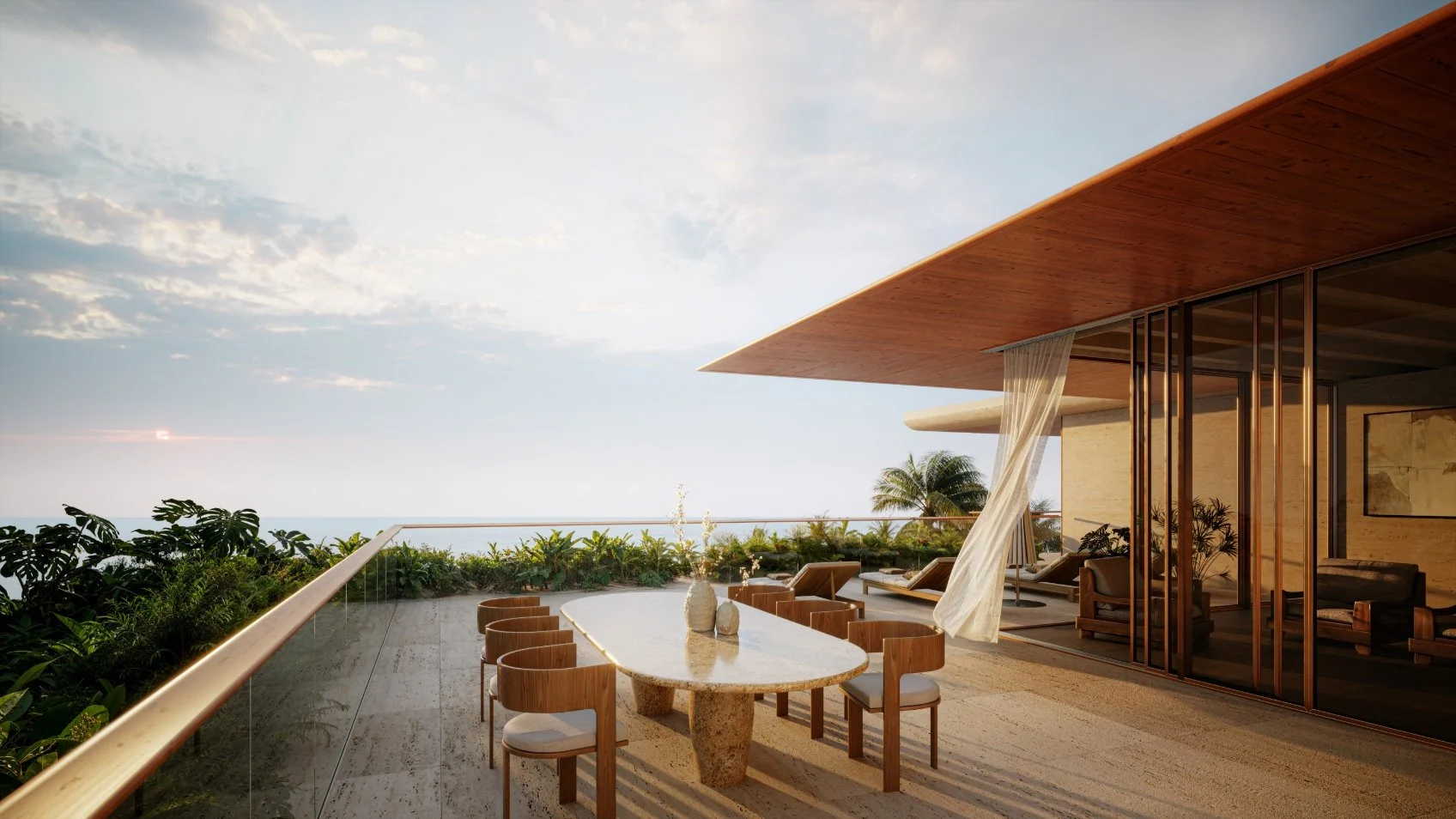 Private terrace dining